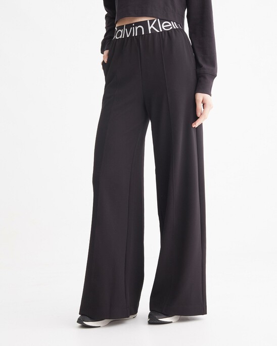 CK EFFECT WIDE LEG SWEATPANTS