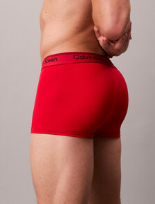 3 Pack Low Rise Trunks - Microfibre Stretch, black/ sleet / adrenaline rush, hi-res