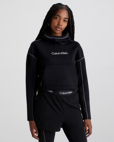 Cropped Logo Hoodie, BLACK BEAUTY, hi-res