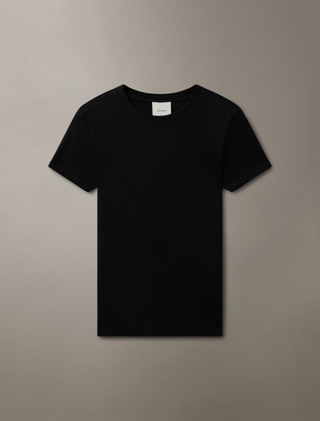 Refined Cotton Jersey Slim Tee, Black, hi-res