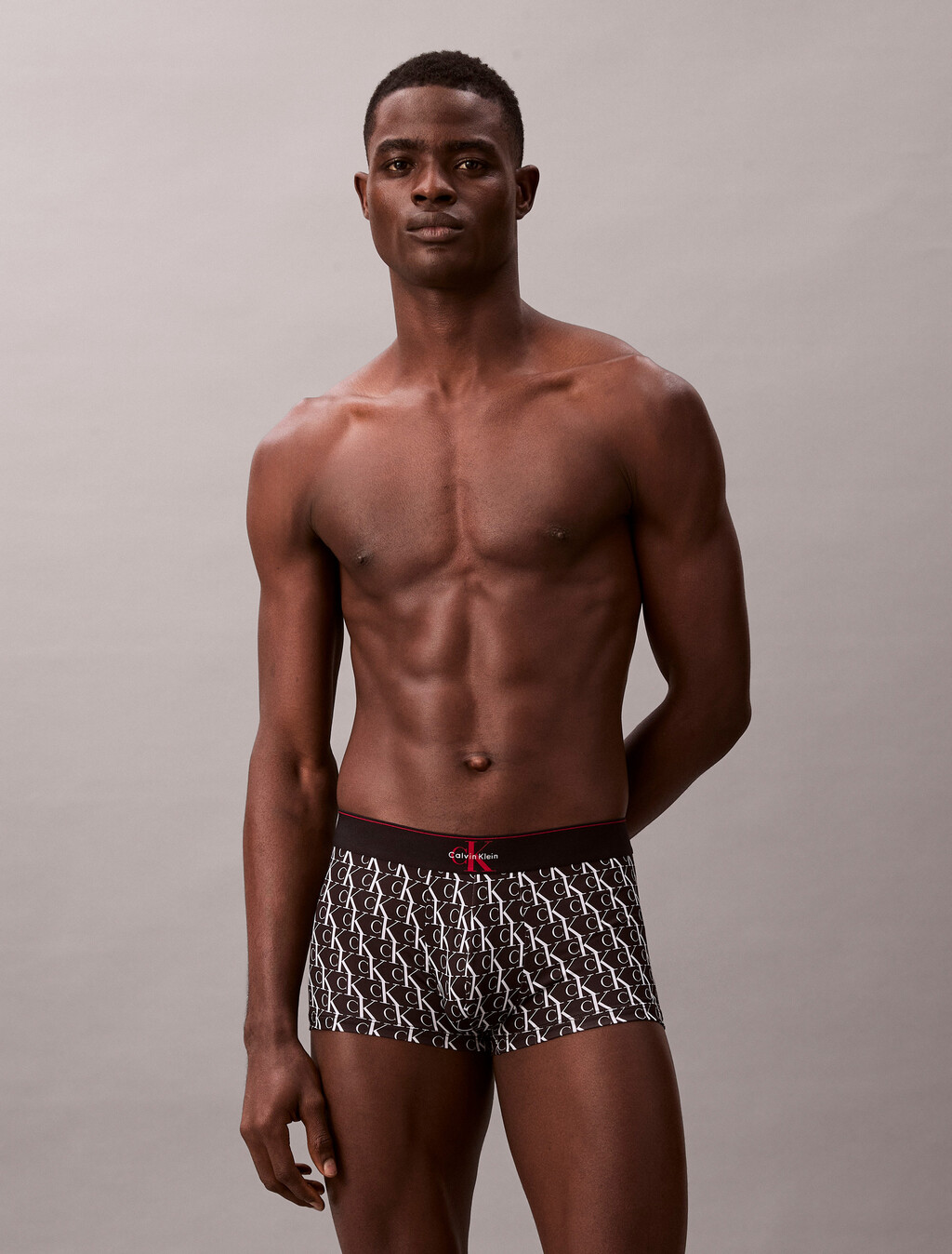 Monogram 圖案低腰平口內褲, STEPPING LOGO BLACK, hi-res