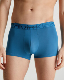 EMBOSSED ICON MICROFIBER LOW RISE TRUNKS, Midnight, hi-res