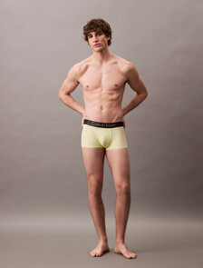 Brushed Microfiber Stretch Low Rise Trunk, Pale Lime Yellow, hi-res