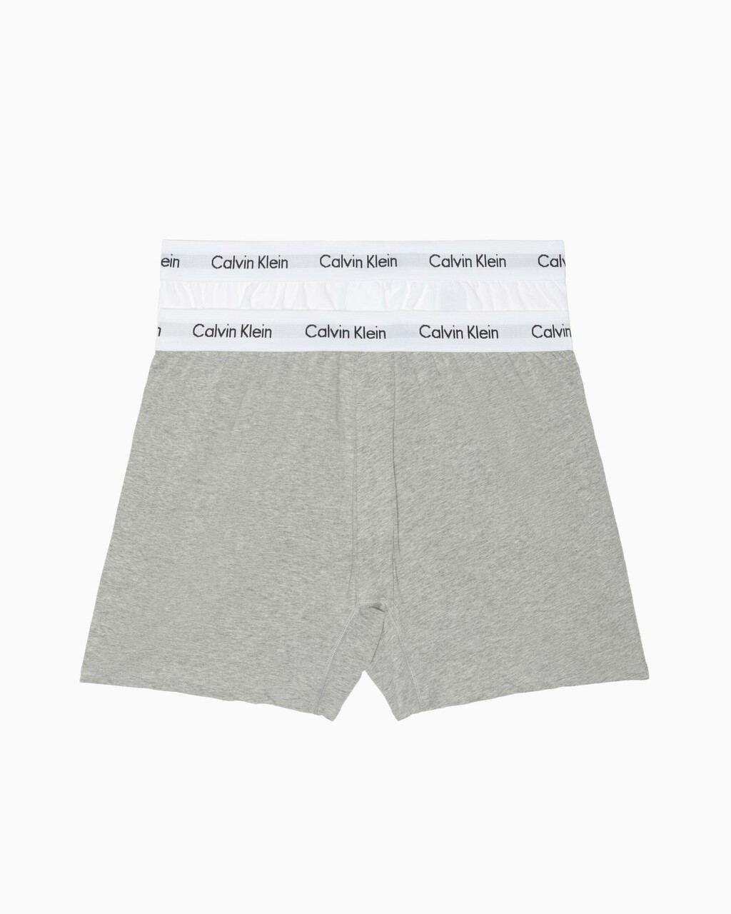 經典棉質彈性平角內褲 2 件裝, WHITE/GREY HEATHER, hi-res