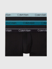 Logo Low Rise Trunk 3 Pack, BLACK W/ BLACK/ARONA/CHESAPEAKE BAY WBS, hi-res