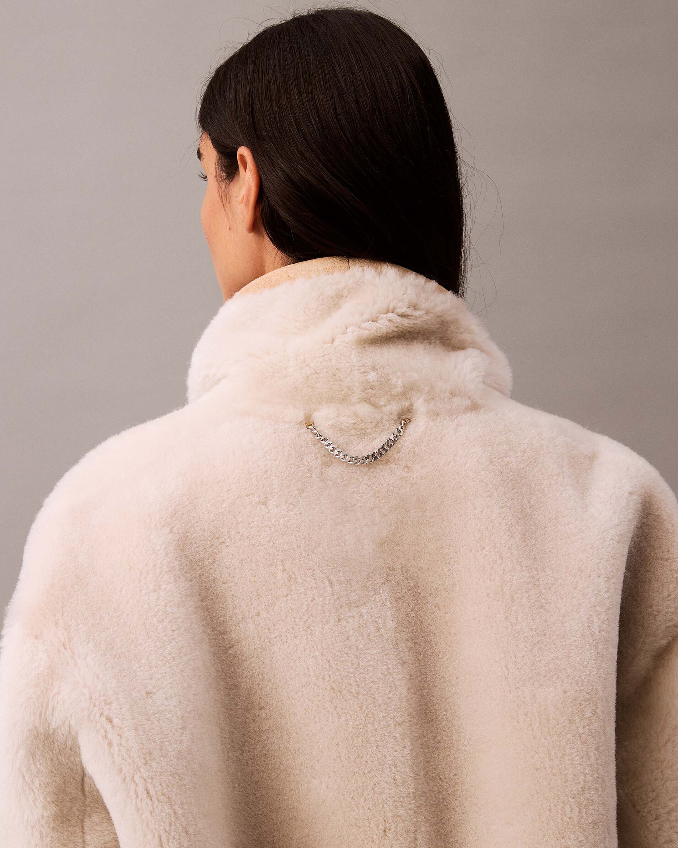 Polo shearling coat top