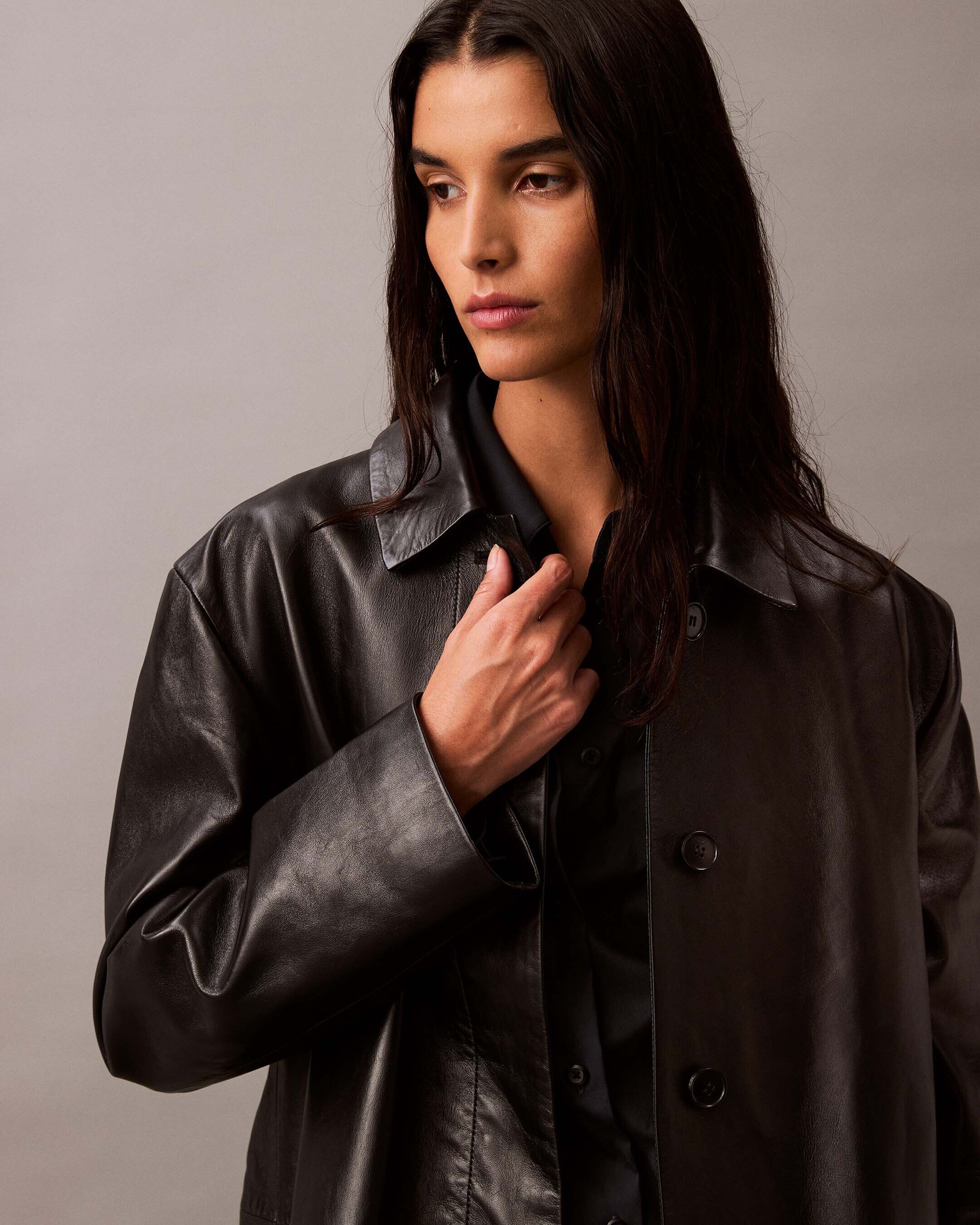 Suede car coat online