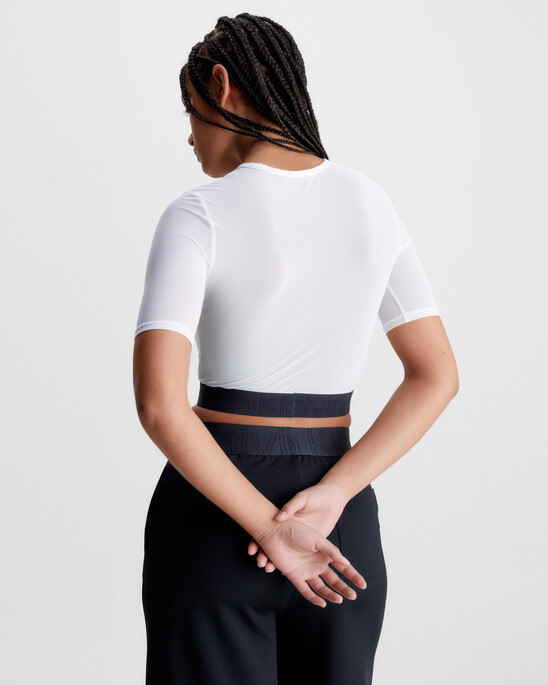 EFFECT CROPPED GYM T-SHIRT