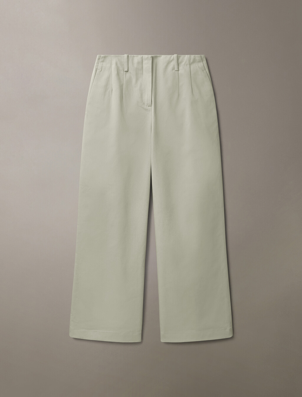 Cotton Chino Relaxed Trousers, Pussywillow Gray, hi-res