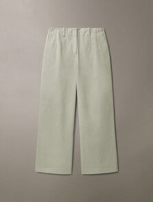Cotton Chino Relaxed Trousers, Pussywillow Gray, hi-res