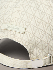 CK Emblem Print Cap, LILY WHITE AOP, hi-res