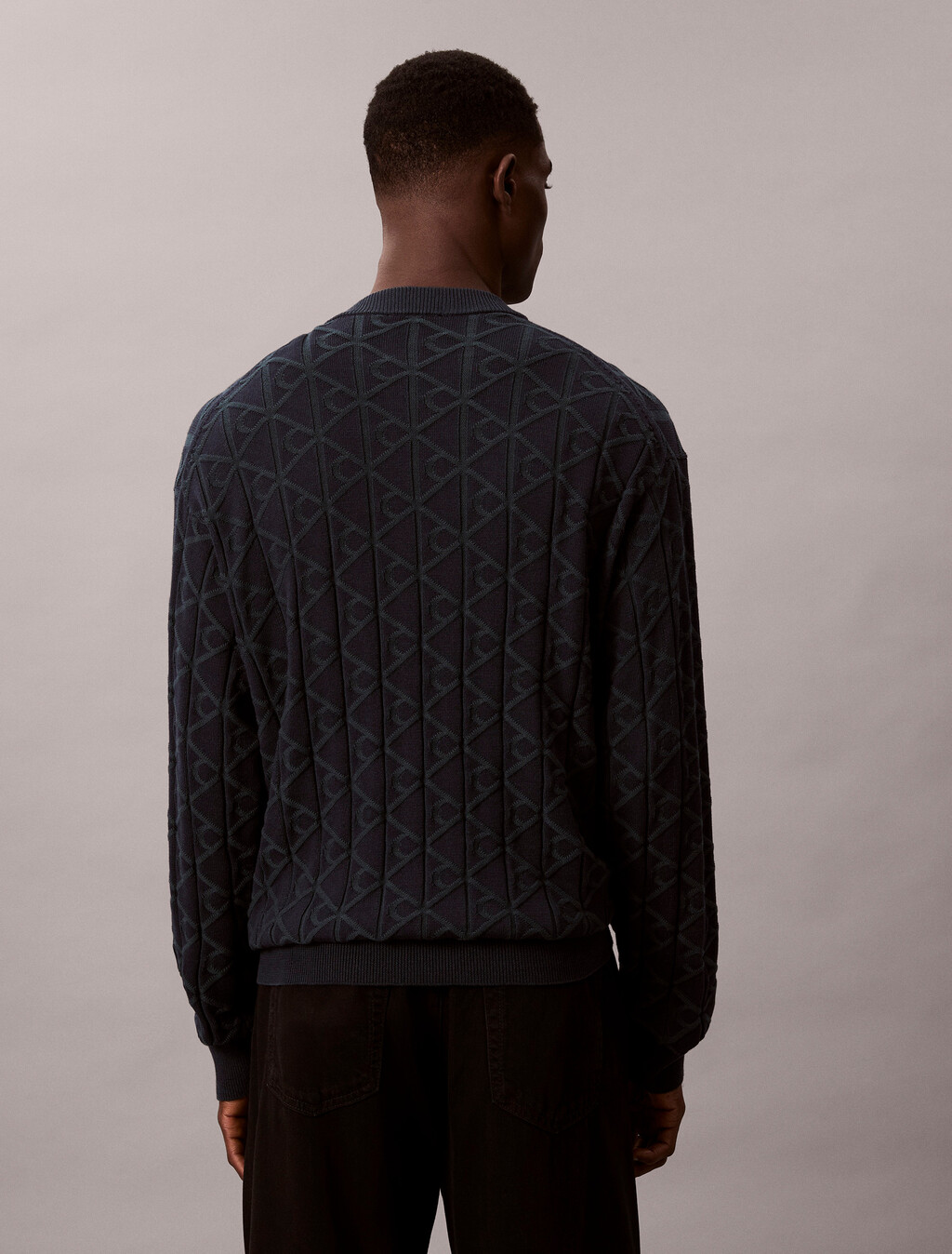 Allover Emblem Logo Relaxed Jumper, Magical Forest, hi-res