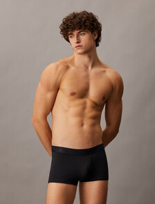 Silk Knit Low Rise Trunks, Black, hi-res