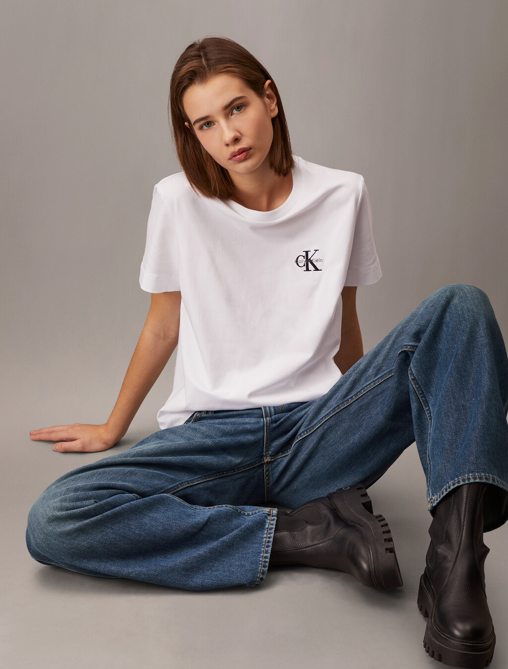 37.5 低腰寬鬆牛仔褲, Denim Medium, hi-res