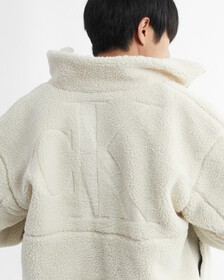 再造毛粒絨外套, Eggshell, hi-res