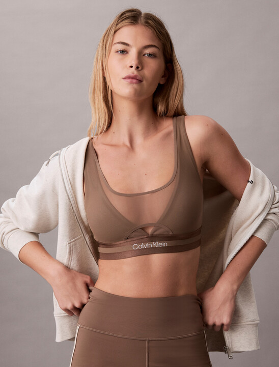 Mesh Panel Sports Bra
