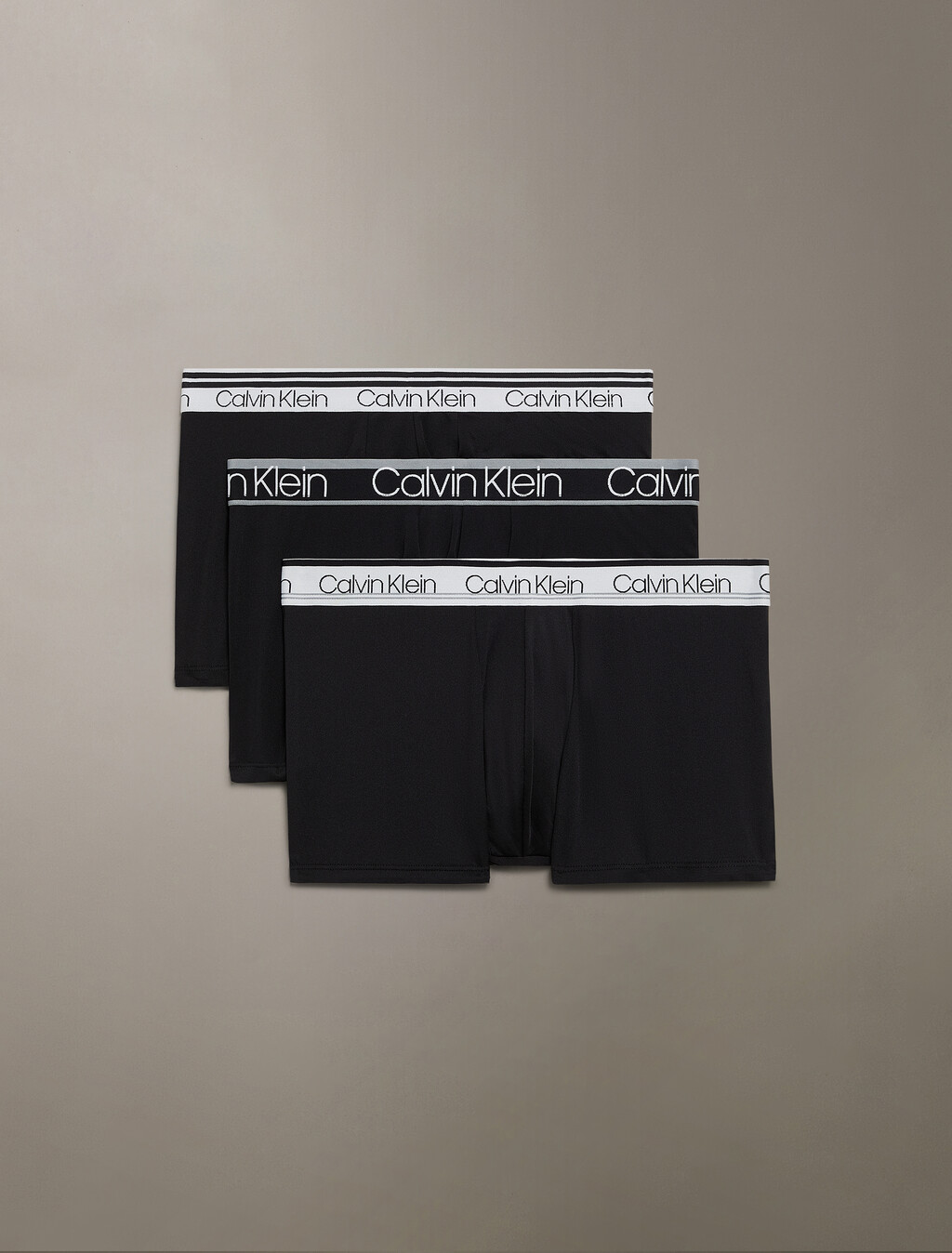 超細纖維彈性低腰平口內褲 3 件套組, BLACK/BLACK/BLACK, hi-res