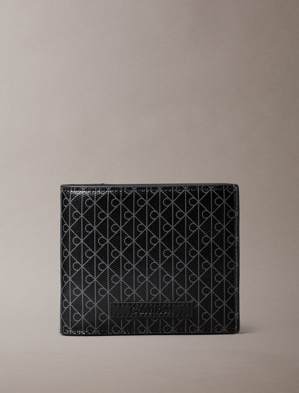 綴滿 Monogram 標誌對摺式銀包連零銀包, Black, hi-res