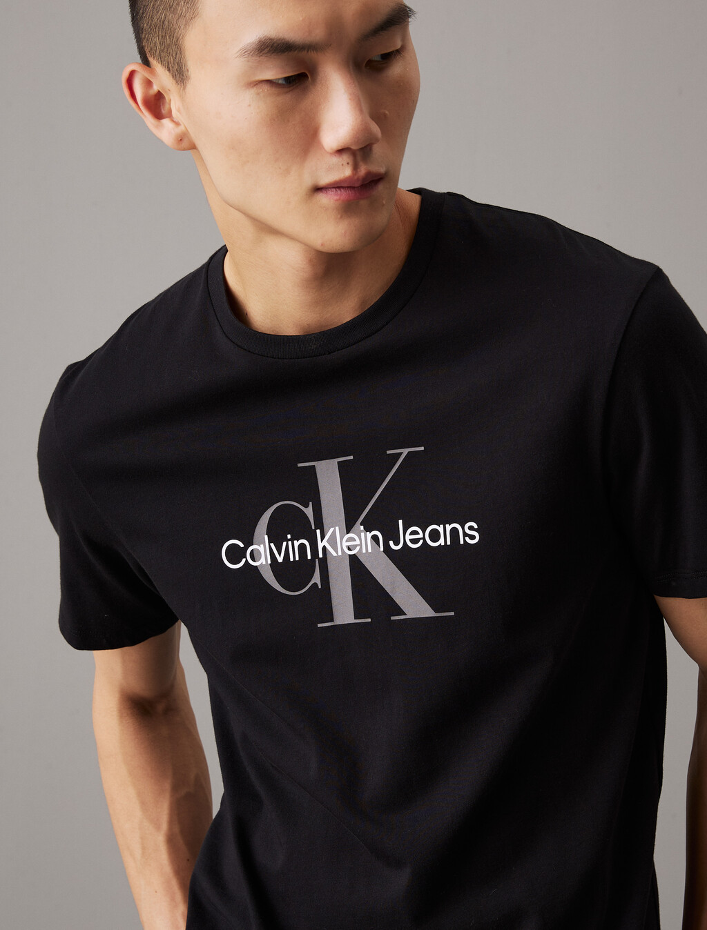 Monogram T-shirt, Black, hi-res