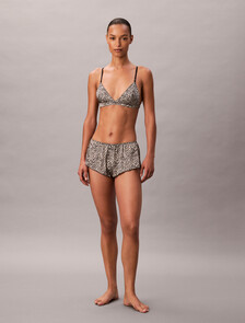 Satin Triangle Bra, ANIMAL PRINT TEMPT+TEMP COLOR, hi-res