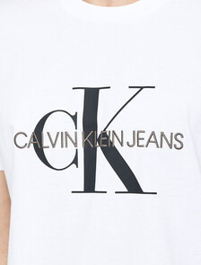 Monogram Organic Cotton Tee, Bright White, hi-res