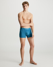 ATHLETIC COTTON 平角內褲 2 件裝, MIDNIGHT/ATHLETIC GREY HEATHER, hi-res