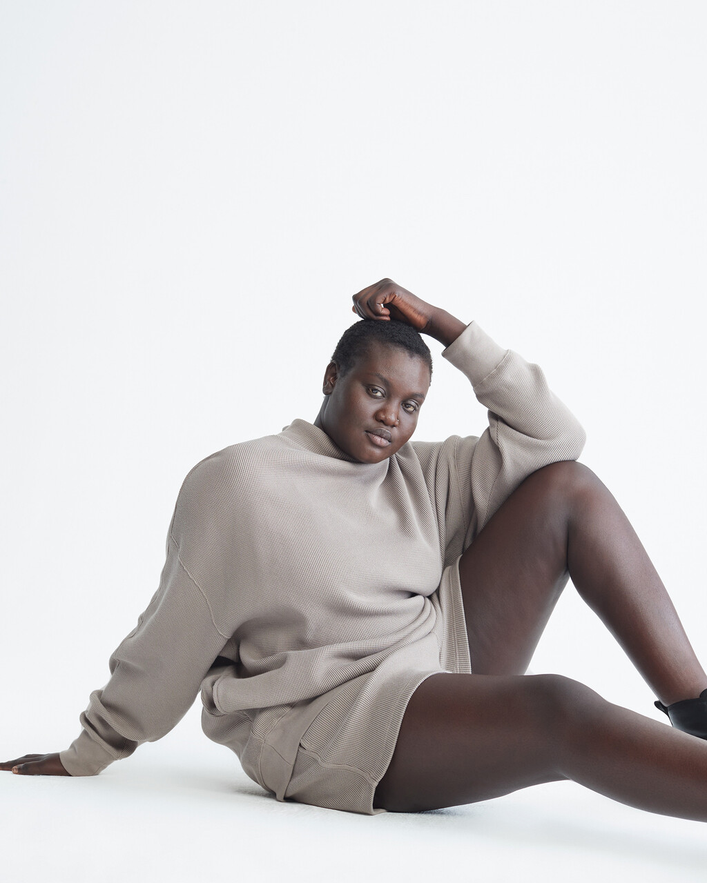 Standards Waffle Knit Shorts, Grey Dawn, hi-res