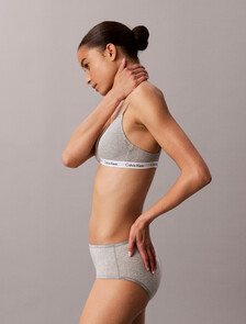 Icon Cotton 莫代爾低腰內褲, Grey Heather, hi-res