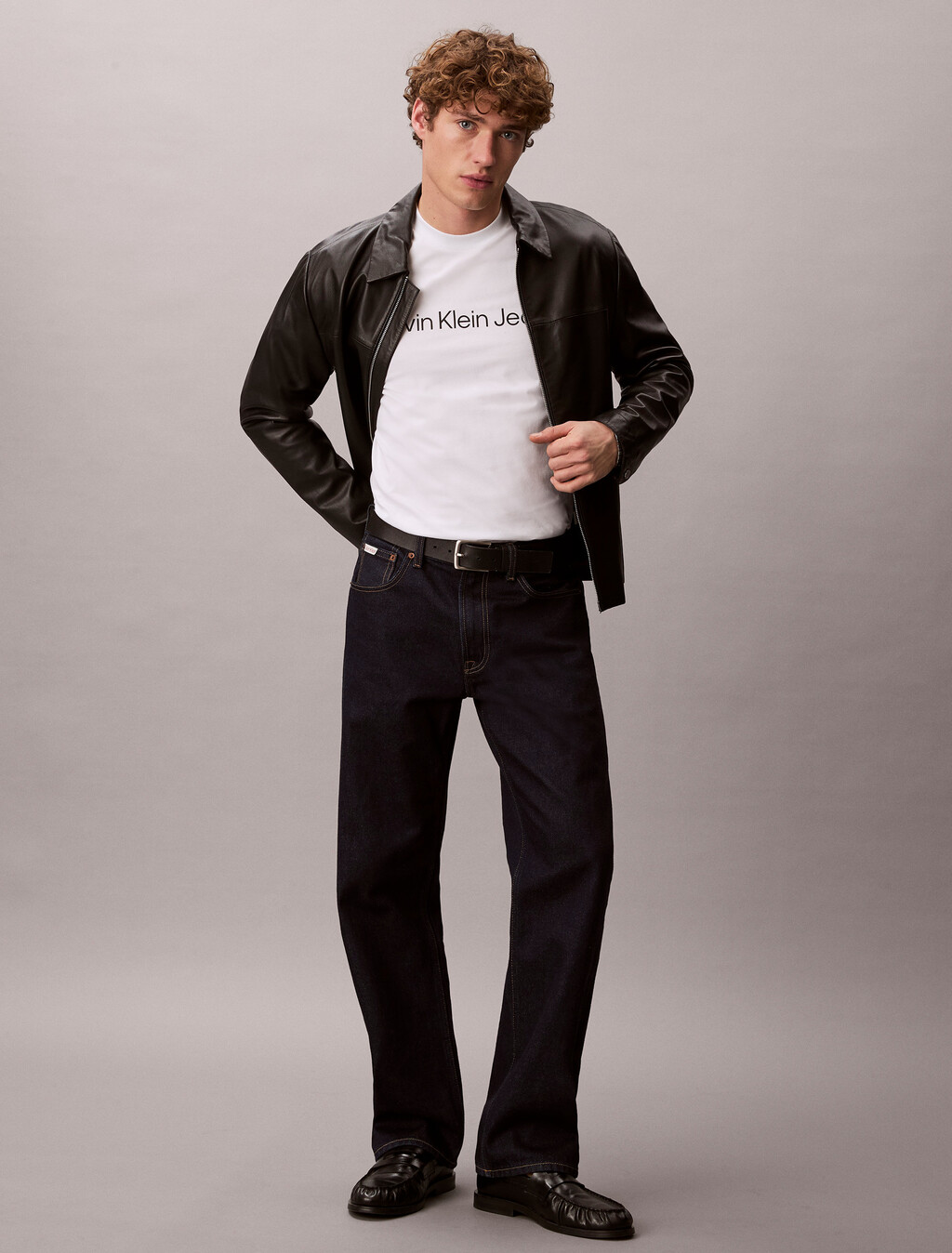 Regular Institutional Logo Tee, Bright White, hi-res