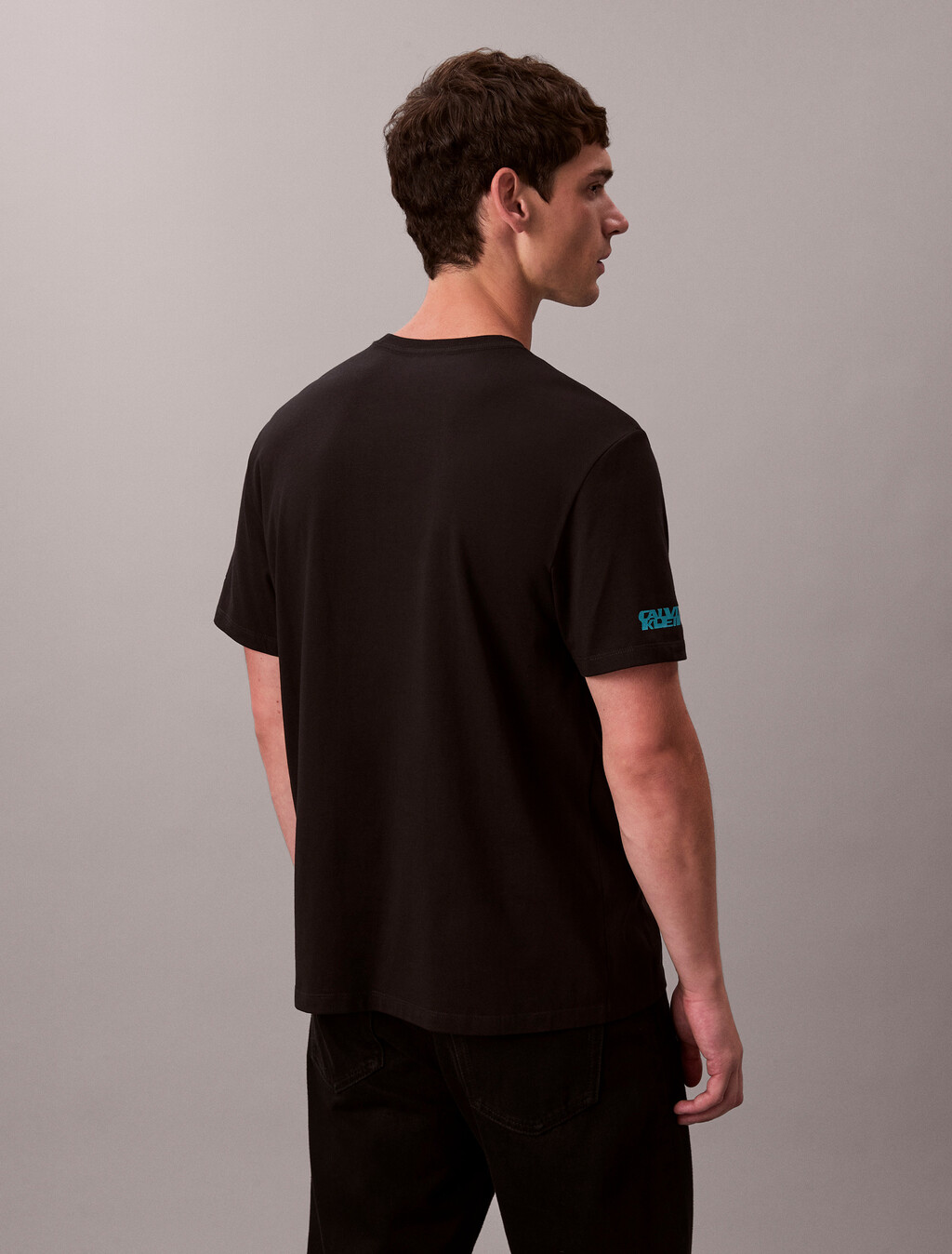 Racer Stripe Graphic Tee, Black, hi-res