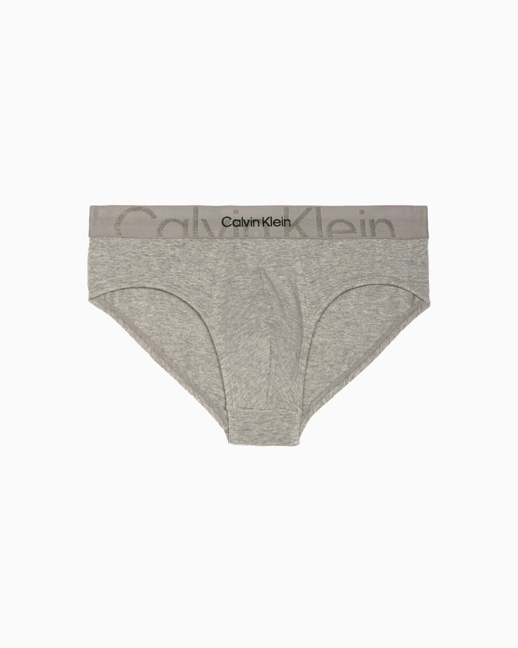 Embossed Icon Cotton Hipster Briefs, grey