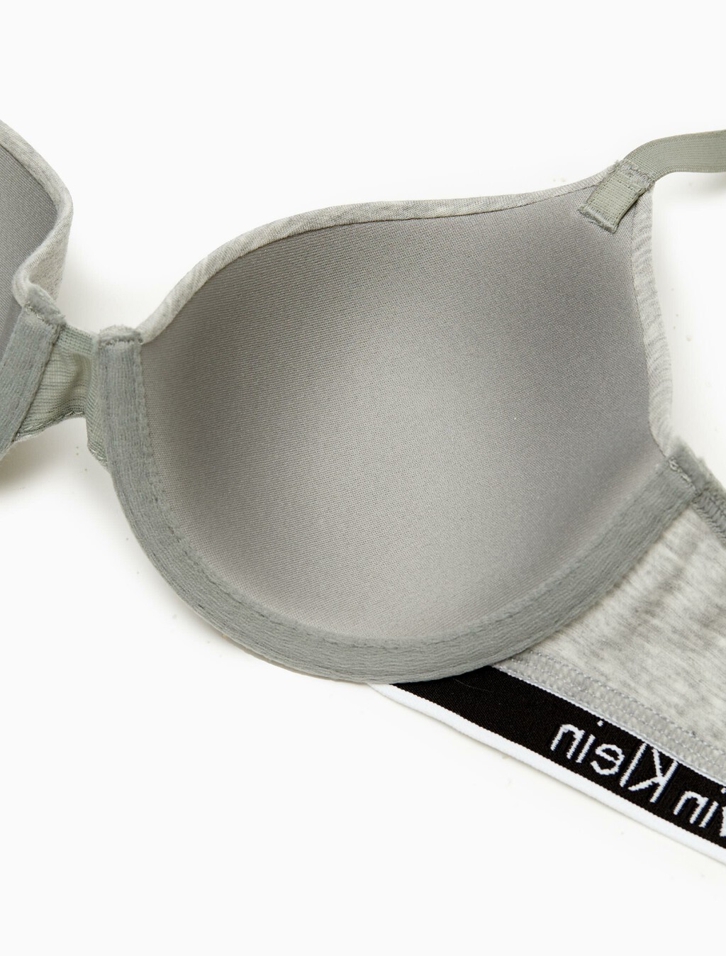 Icon Cotton Lightly Lined Demi Bra, Grey Heather, hi-res