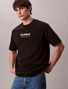 Block Logo Graphic Relaxed T-Shirt, Black, hi-res