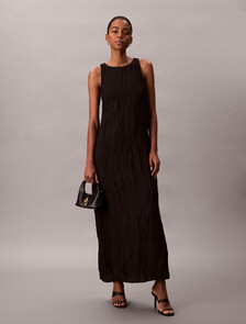 石紋搭扣斜肩包, Black, hi-res