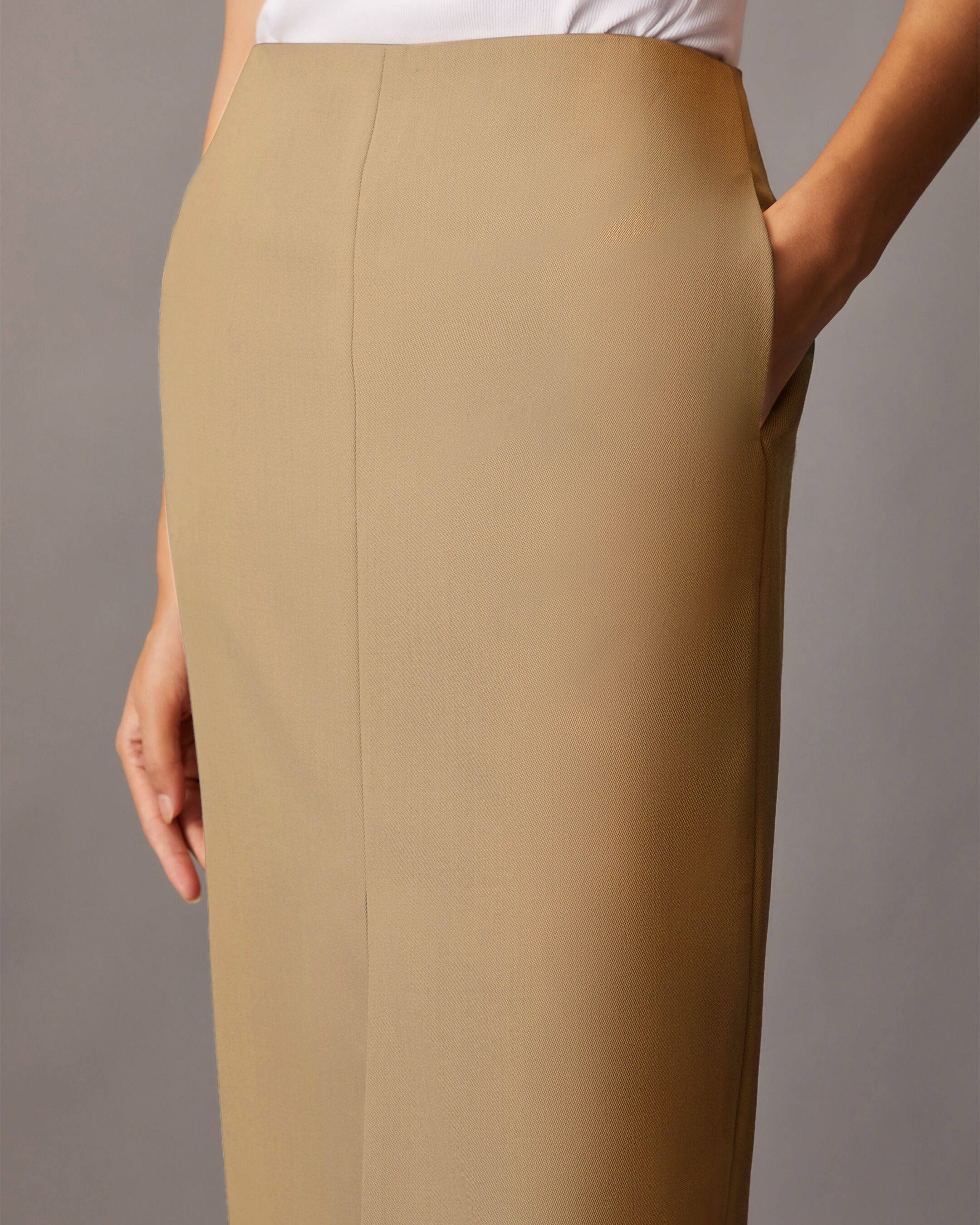 スカート WOOL CREPE CALF-LENGTH PENCIL Wool Crepe Pencil Skirt | Michael Kors [US]