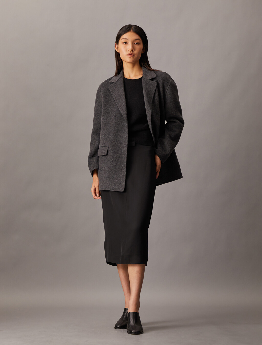 Cashmere Crewneck Sweater, Black, hi-res
