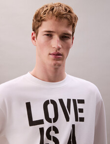 Pride Love Is A Dance Floor Graphic Relaxed T-Shirt, Bright White, hi-res
