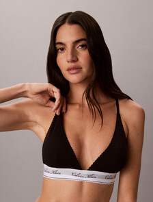 Triangle Bra - Icon Cotton Modal, Black, hi-res