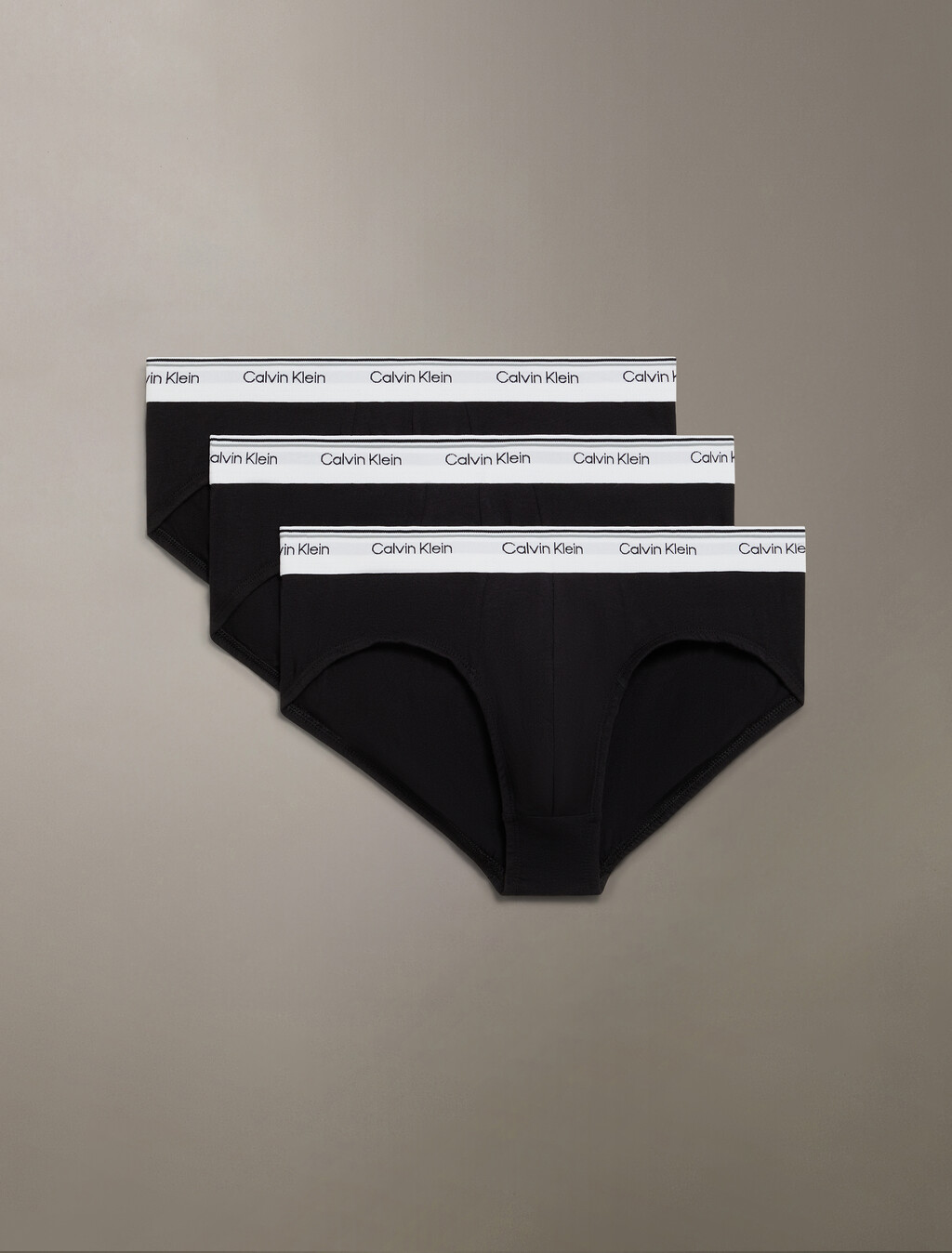 棉質彈性低腰三角內褲 3 件組, BLACK/BLACK/BLACK, hi-res