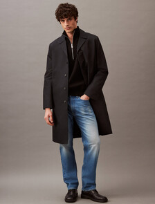 Tech Knit Quarter Zip Sweater, Black, hi-res