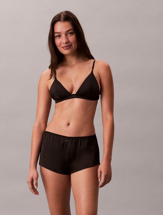 Satin Triangle Bra