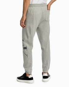 Two Tone Monogram 運動褲, Light Grey Heather, hi-res