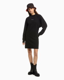 STANDARDS 衛衣連身裙, Black Beauty, hi-res