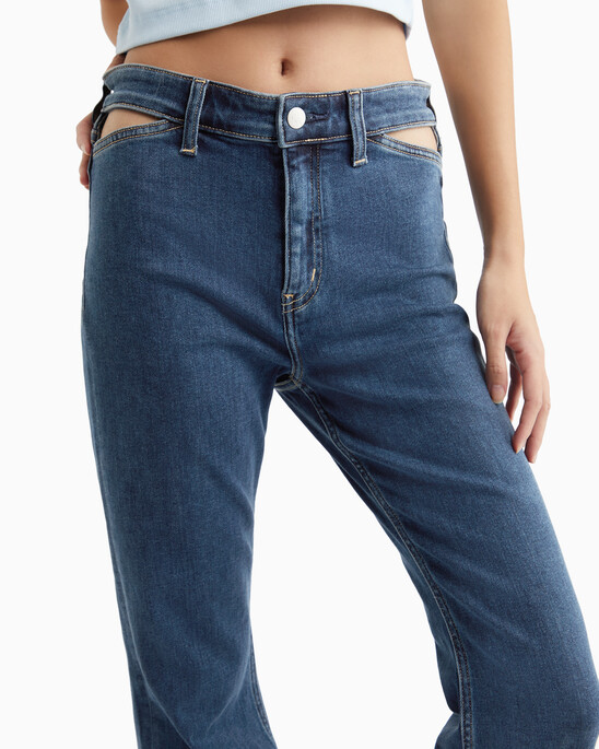 Italian Denim High Rise Flare Jeans