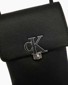 MINIMAL MONOGRAM CROSSBODY BAG, BLACK, hi-res