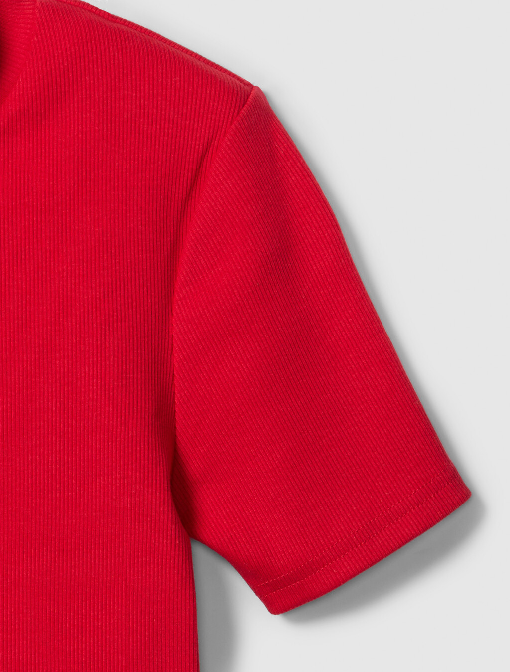 Cut Out Slim Crewneck T-Shirt, Pantone Red, hi-res