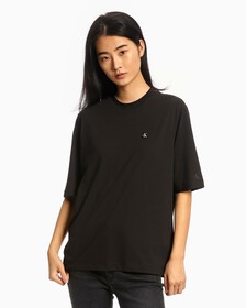 SMALL LOGO RELAXED TEE, Ck Black, hi-res