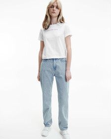 SHRUNKEN INSTITUTIONAL BABY TEE, Bright White, hi-res