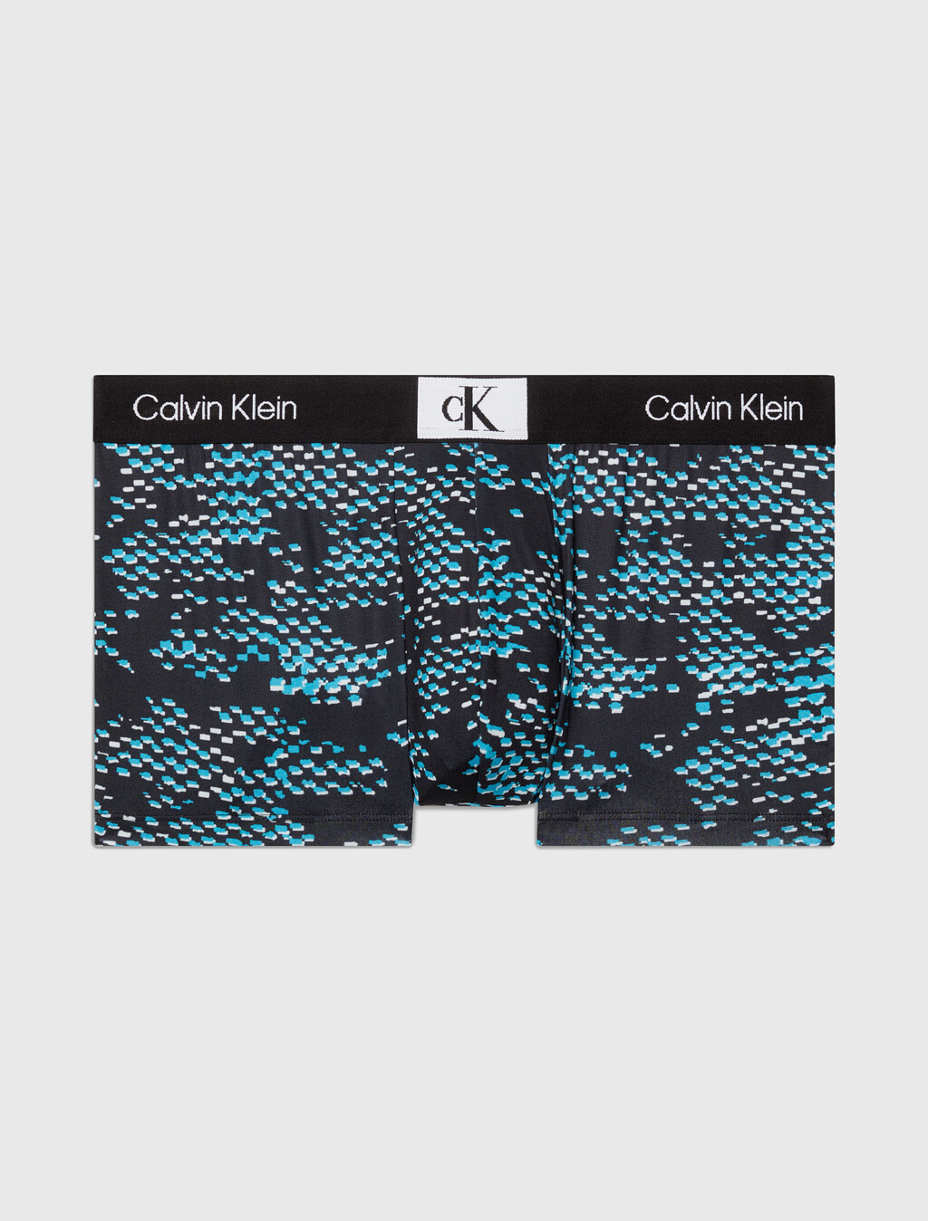CALVIN KLEIN 96 超細纖維低腰內褲, BLACK PRINT/BLK, hi-res