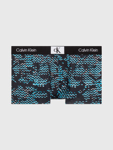 CALVIN KLEIN 96 超細纖維低腰內褲, BLACK PRINT/BLK, hi-res